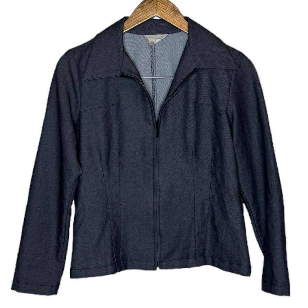 Zara Basic Gray Zip Up Jacket size Large